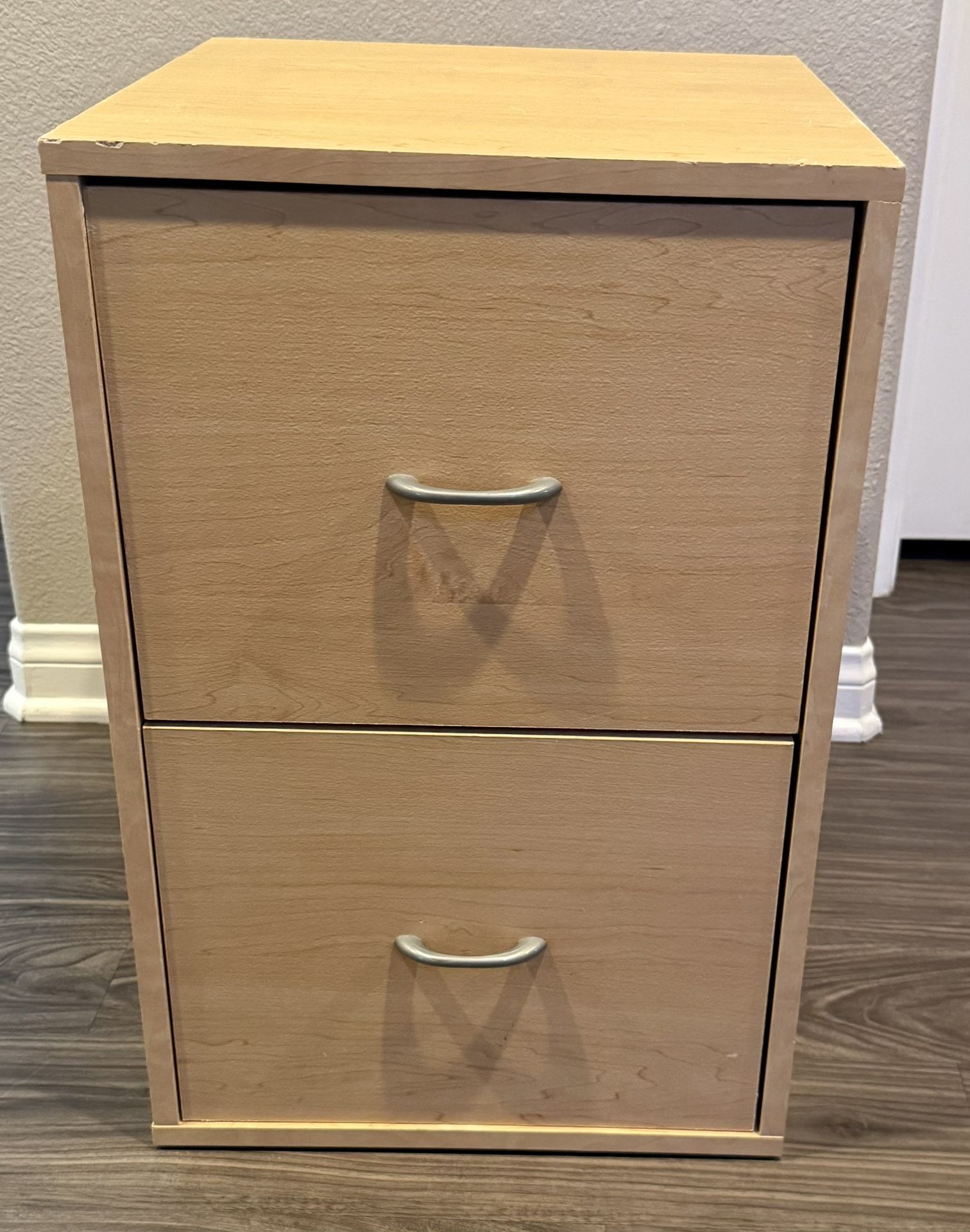 Maple 2 Drawer File Cabinet