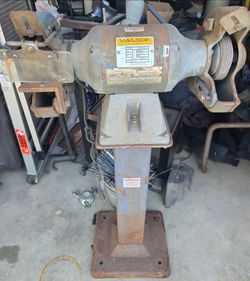 Baldor 8107WD bench grinder with stand