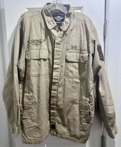Harley Davidson Lined Button Up Jacket