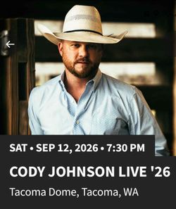 Cody Johnson - 9/12/26