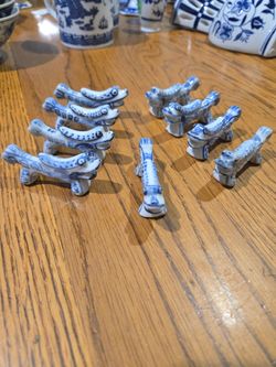 Porcelain Dragon Chopstick Rests