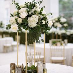 Gold Columns For Centerpieces 