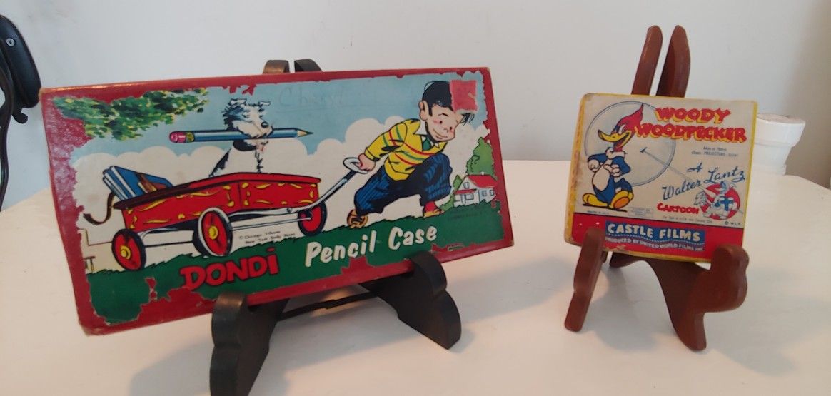 VINTAGE DONDI PENCIL CASE PLUS CONTENTS