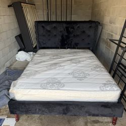 Queen Size Bed Frame With Mattress. Mint Condition. Make offers. 
