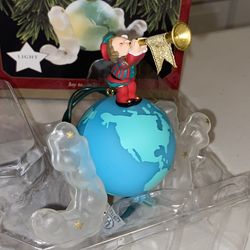 Joy To The World`1997`Magic-Elf Trumpets The News To The World-Hallmark Ornament