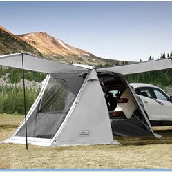 SUV Car Tent, Tailgate Shade Awning Tent for Camping, Vehicle Camping Tents Outdoor Travel