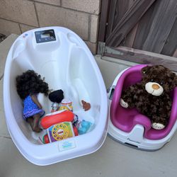 Free Baby Tub, Seat And Toys