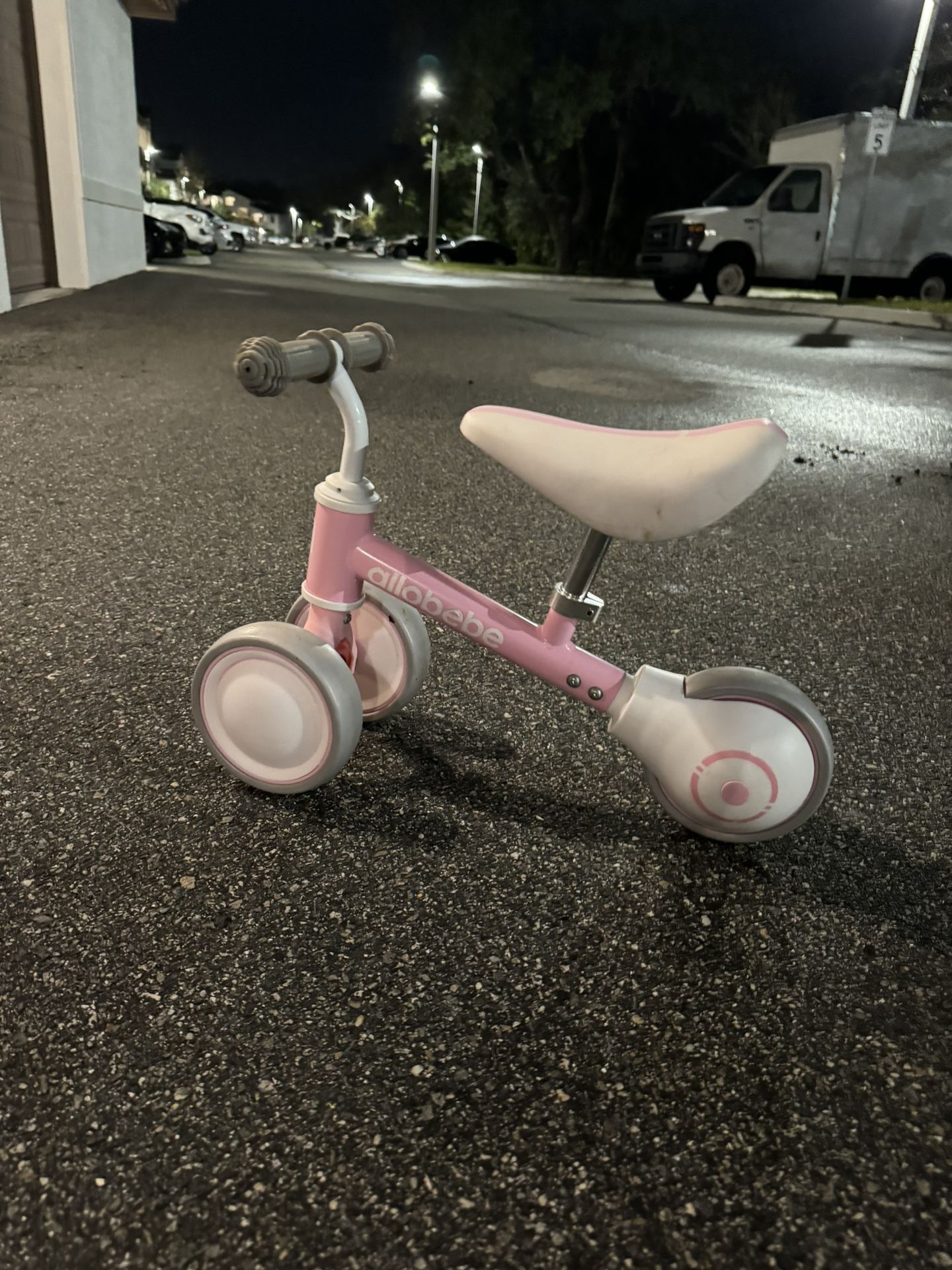 allobebe Baby Balance Bike, Cute Toddler Bikes 12-36 Months Gifts for 1 Year Old Girl Bike to Train Baby from Standing to Running with Adjustable Seat