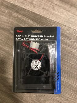 Rosewill 2.5" SSD / HDD Mounting Kit for 3.5" Drive Bay w/ 60mm Fan RDRD-11003