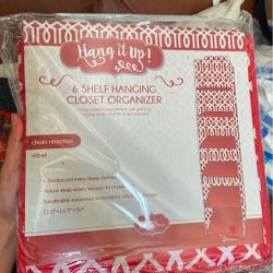 Hanging Closet Organizer - 6 Shelf