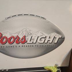 Coors Light Tin Metal Sign