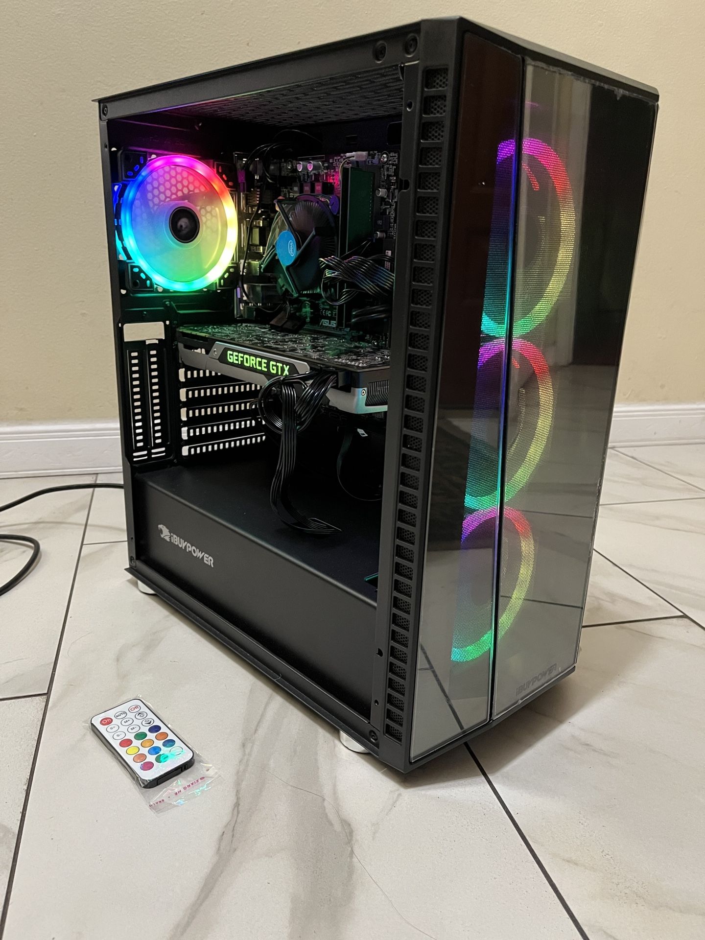 🖥️ Budget RGB Gaming PC– GTX 780, Intel Core i7, 16GB DDR4 RAM, 128GB SSD+1TB HDD, with RGB Remote