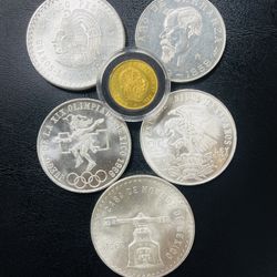 Gold/Silver Mexican coins