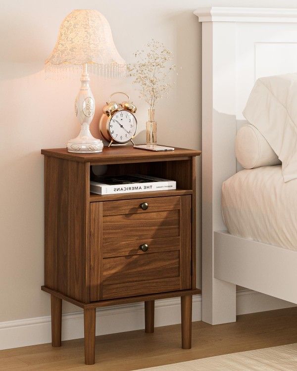 Nightstand — Walnut, Brand New