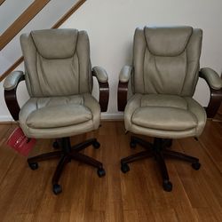LA-Z-BOY LEATHER EXECUTIVE OFFICE CHAIRS