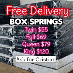 Box Springs  Twin box Full box  Queen box  King box  Bases para colchon  Box spring 