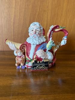 Vintage Santa Teapot