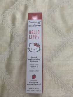 Cute Hello Kitty Tinted Lip Balm In Strawberry 