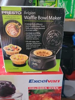 Belgian Waffle Bowl Maker