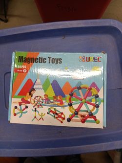 UREC Magnetic Toys 64-Piece Building Set