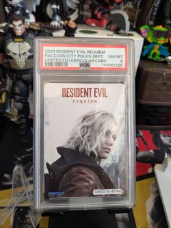 Resident Evil Requiem Deluxe Edition Card PSA Graded 8