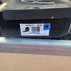 MYSOFT Black Heel Shoes 