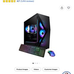 iBUYPOWER - Slate MESH Gaming Desktop PC -Intel Core i7 14700F -NVIDIA GeForce RTX 4060 8GB -32GB DDR5 RAM -1TB NVMe SSD - Black