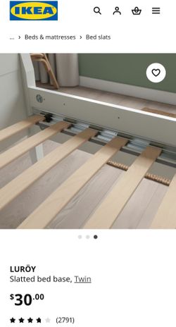 Twin Bed Wood Slats Support