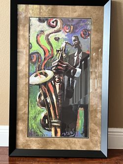 🎷 Framed Jazz Art Print – Perfect for Music Lovers & Modern Spaces
