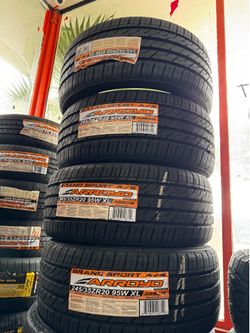 💯245/35/20 vendo set de llantas nuevas Arroyo grand sport