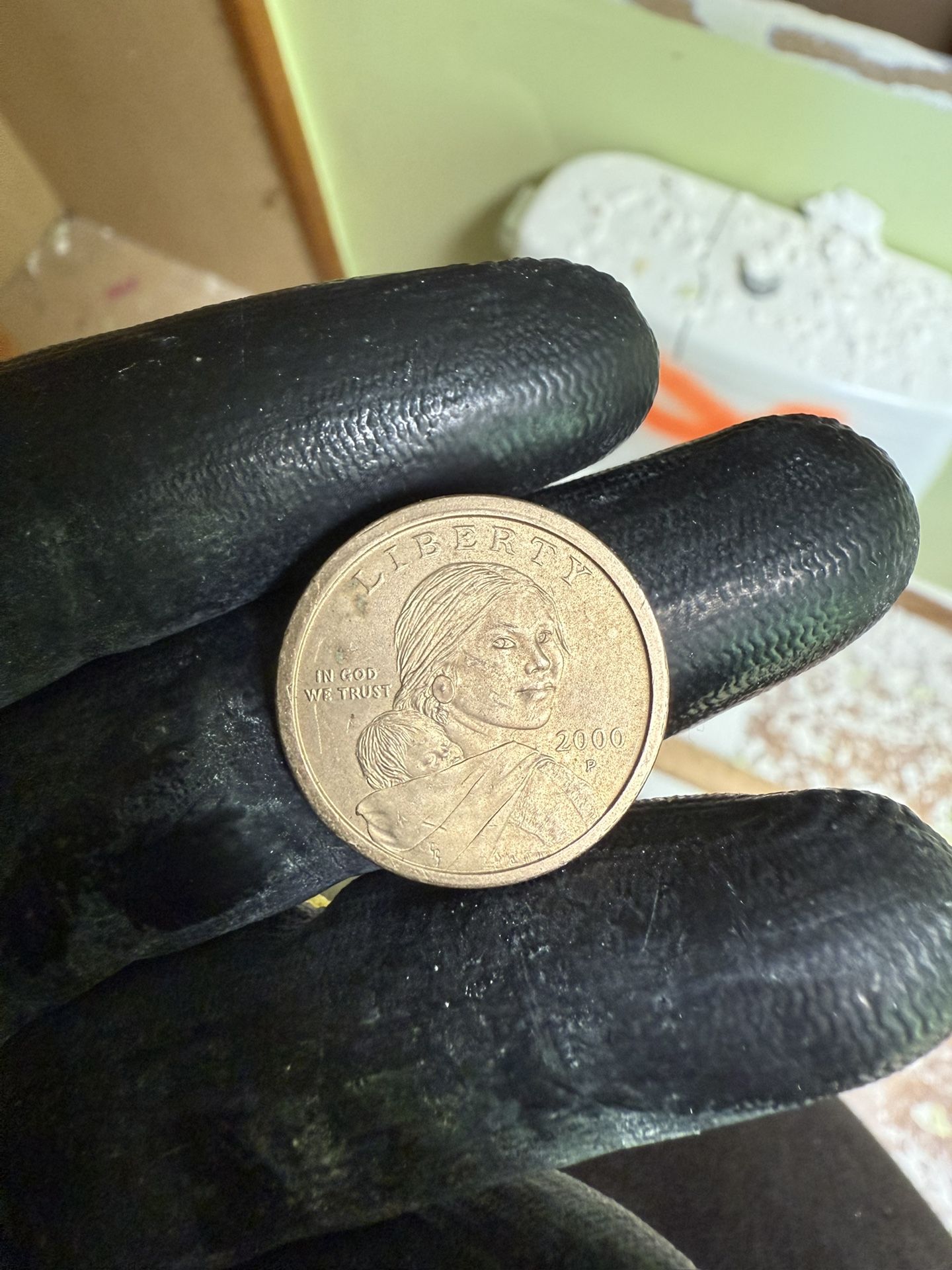 2000 P Sacagawea One Dollar 'Golden' US Liberty Coin ~ Not Cheerios