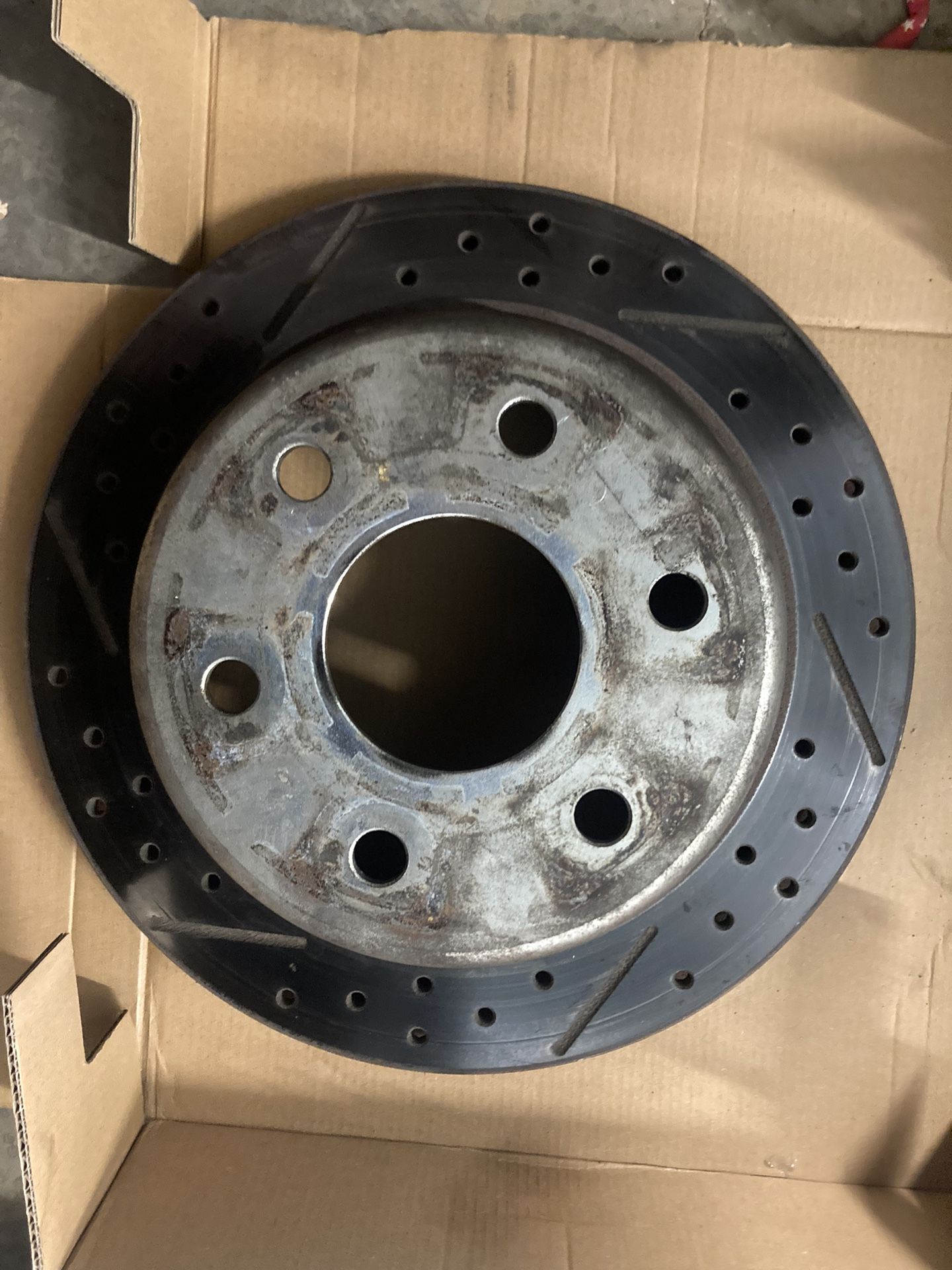 Drilled And Slotted Rear Rotors