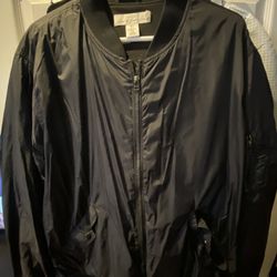 Black Bomber Jacket - Men’s XL 