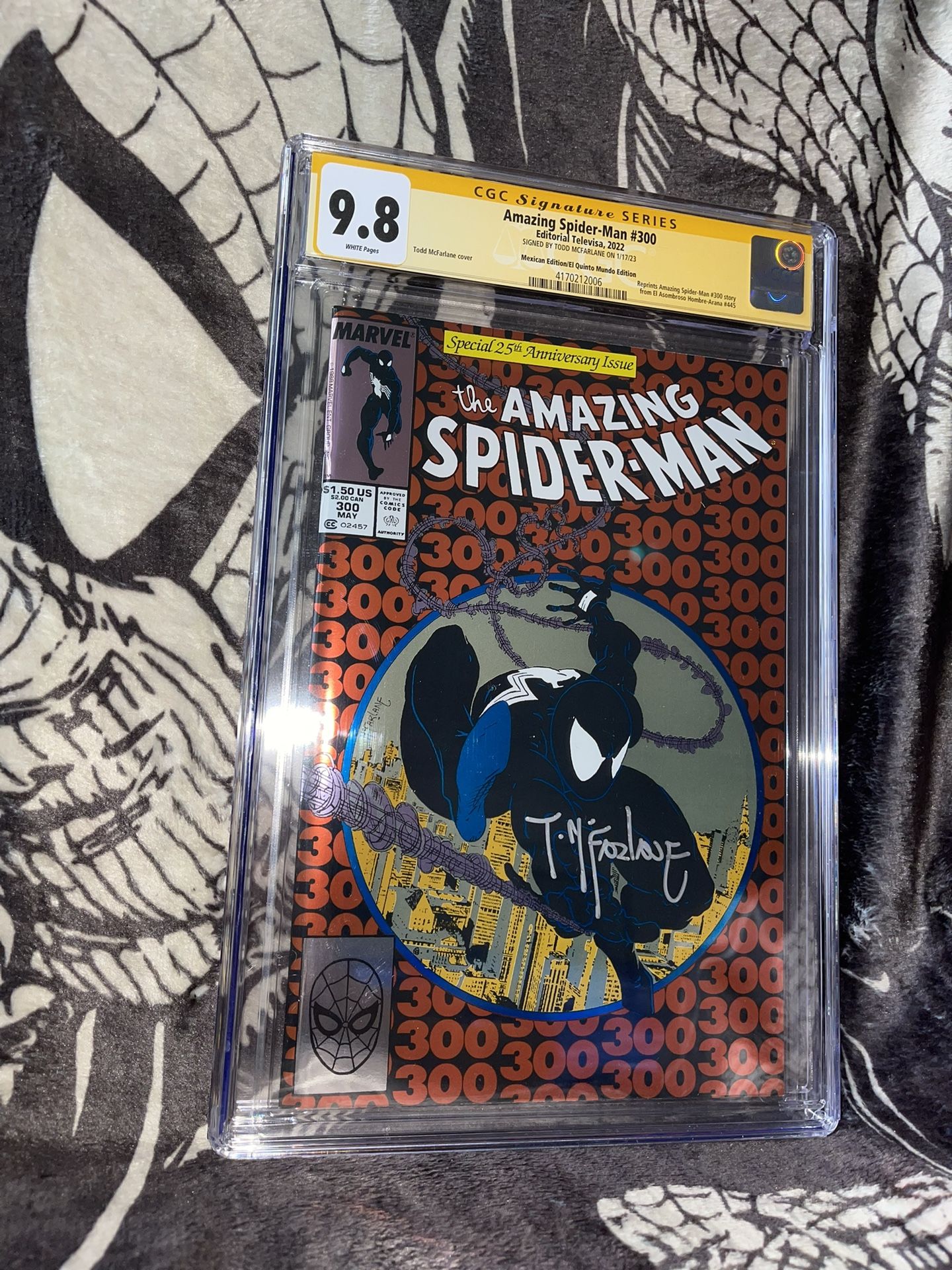 Todd McFarlane Signed Spider-Man CGC SS 9.8 Box