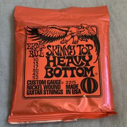 NEW*👉🏻Ernie Ball Skinny Top Heavy Bottom #2215 Guitar Strings (Silver Lake)