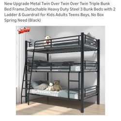 3 Tiered Twin Bunkbed