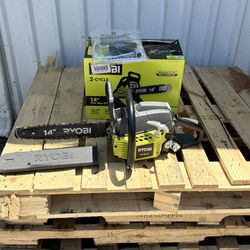 RYOBI 14 in. 37cc 2-Cycle Gas Chainsaw USED Perfect condition perfect work Used $100