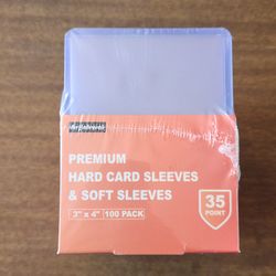 100 Top Loaders For Cards and 100 Soft Sleeves