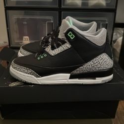 Retro 3 Green Glow 6.5Y