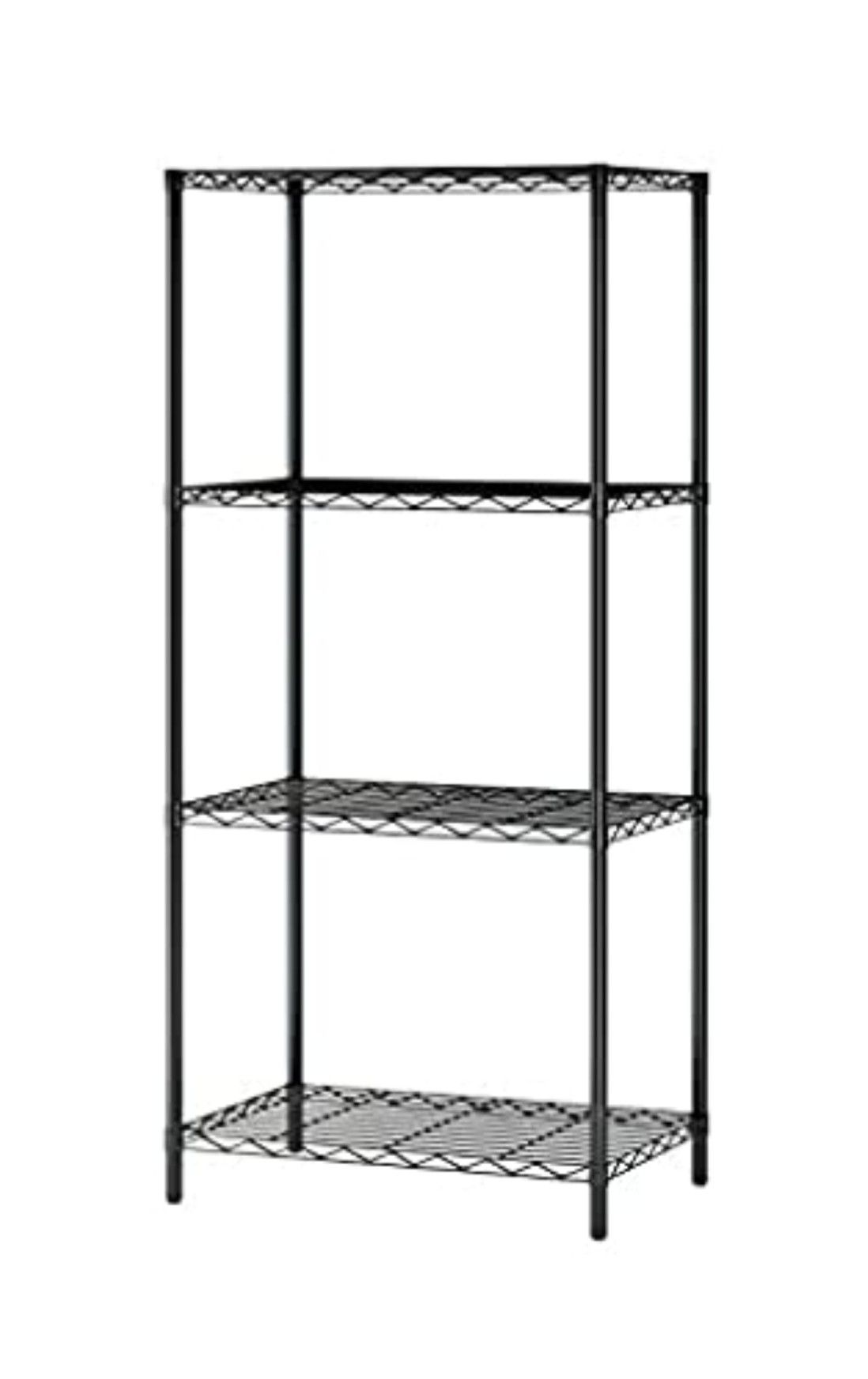 4-Tier Wire Shelving 4 Shelves Unit Metal Storage Rack Durable Organizer