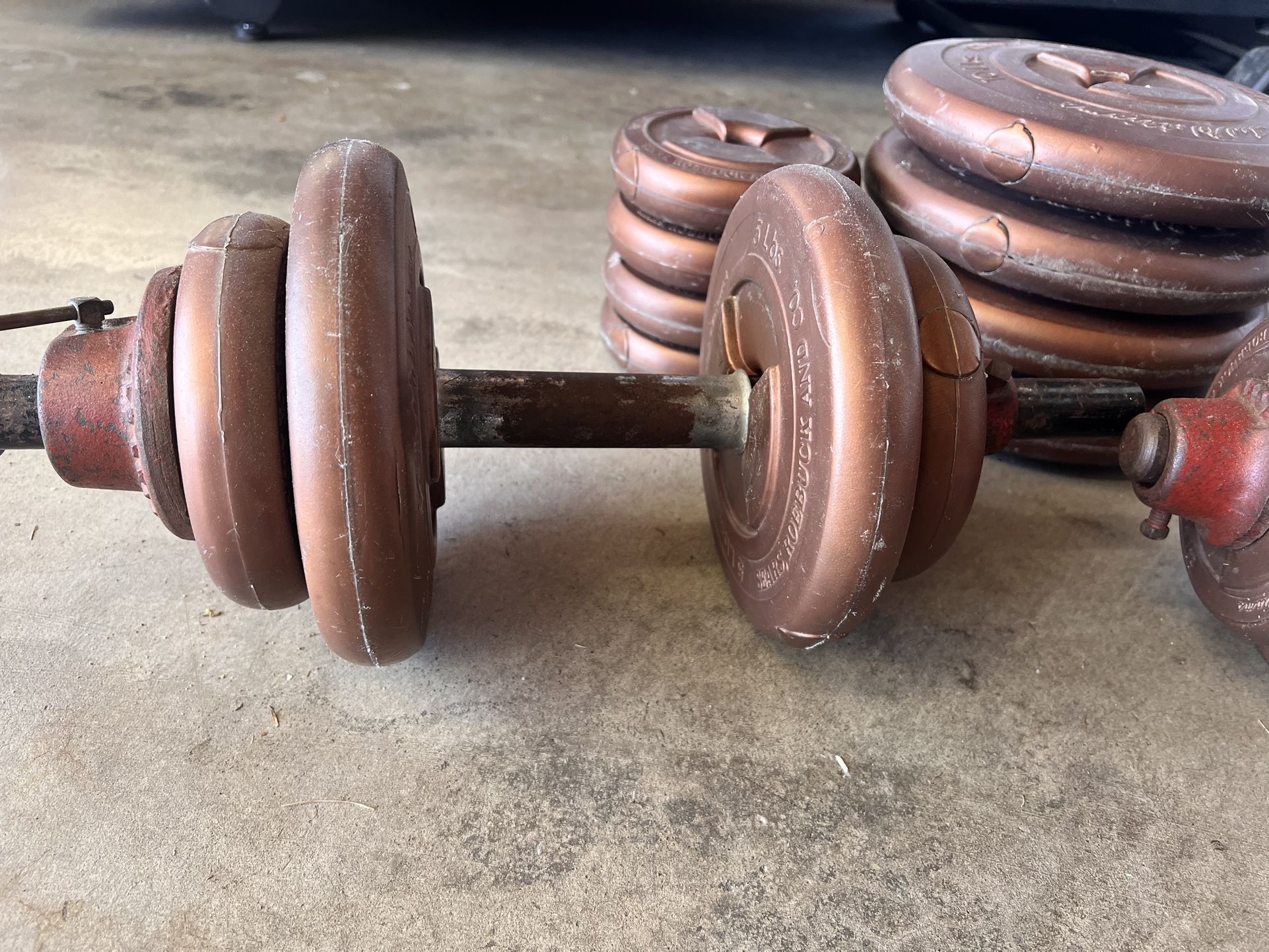 Vintage Sears Weight Set