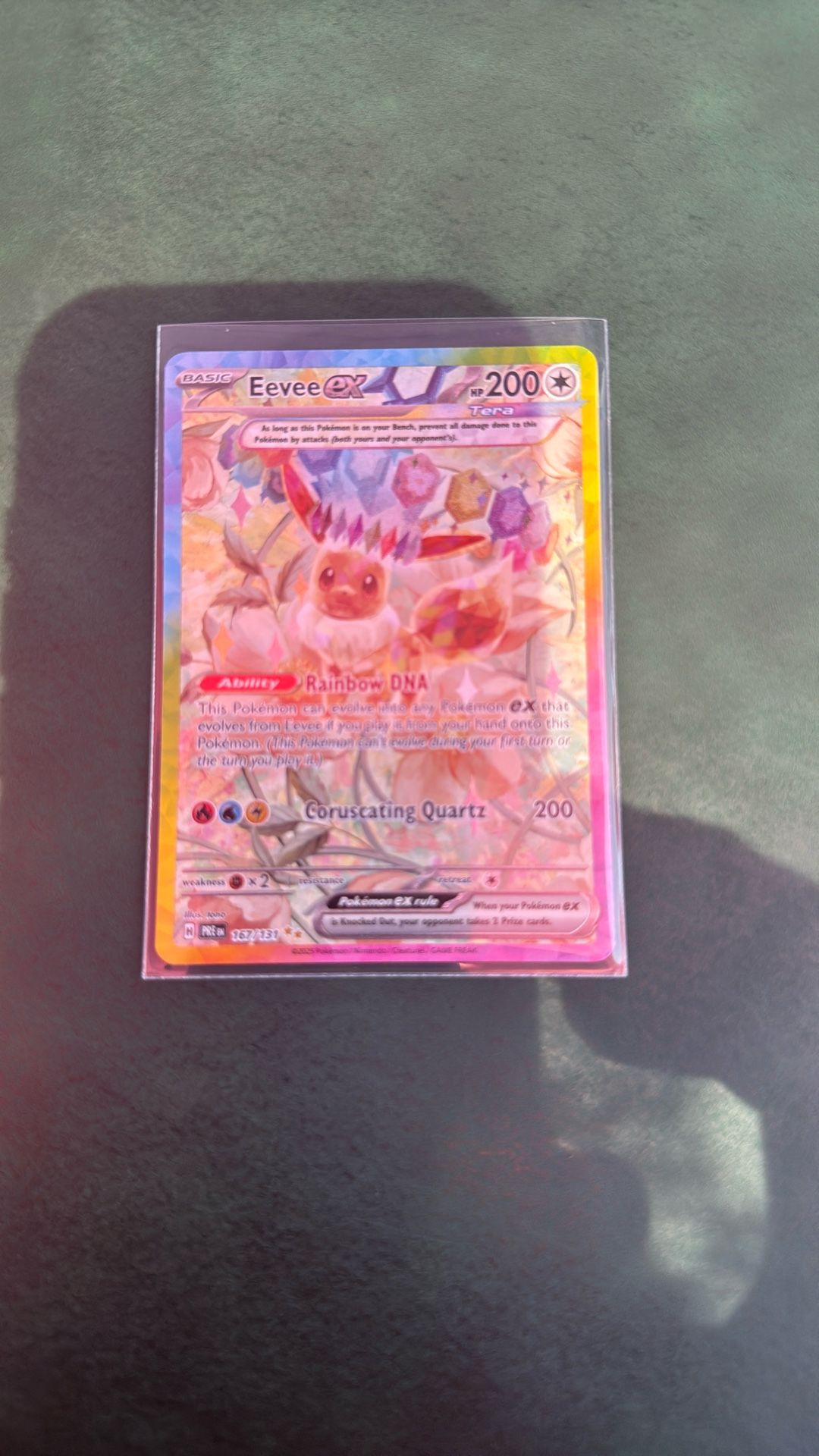 Prismatic Evolutions Eevee Ex Sir