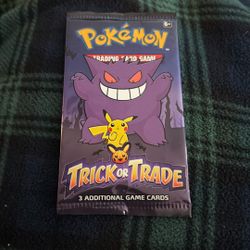 Trick Or Treat Pokemon Back Never Opened