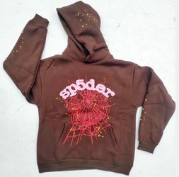 Brown Sp5der Hoodie