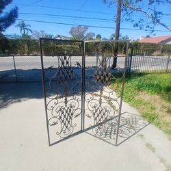 Pair Decorative Metal Panels.