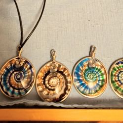 Glass Pendant Necklaces Or Keychain 