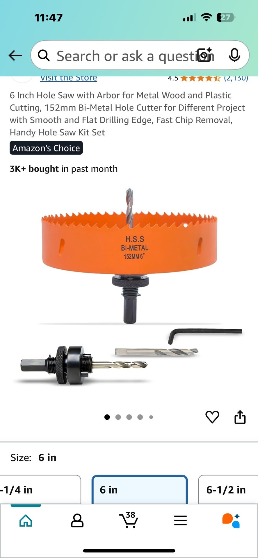 6inch Hole Saw