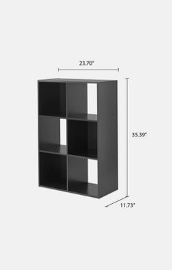 Mainstays Black Cube Storage Shelf