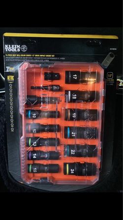 Klein Tools 14-Piece deep well Impact Socket Set