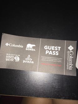 Guest pass Columbia